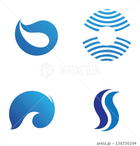Fresh Blue Water Circle Logo Design Fresh Blue Water Circle Logo Design 138730294