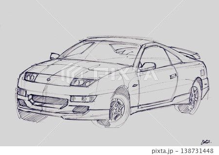 【日本車】スポーツカー イラスト画像 【日本車】スポーツカー イラスト画像 138731448