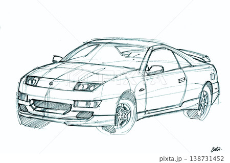 【日本車】スポーツカー イラスト画像 【日本車】スポーツカー イラスト画像 138731452