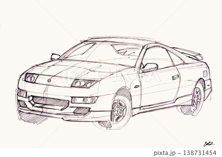 【日本車】スポーツカー イラスト画像 【日本車】スポーツカー イラスト画像 138731454