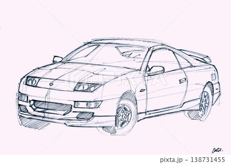 【日本車】スポーツカー イラスト画像 【日本車】スポーツカー イラスト画像 138731455
