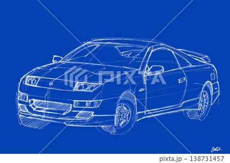 【日本車】スポーツカー イラスト画像 138731457