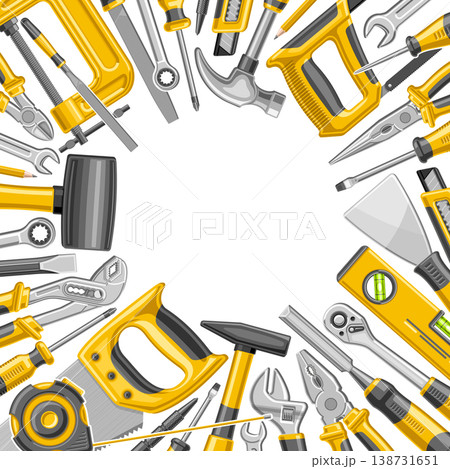 Vector layout for Carpentry Tools 138731651