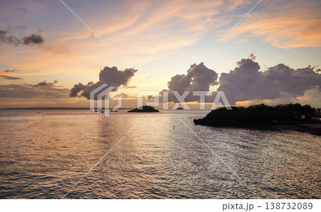 Beautiful sunset on Malapascua Island, Philippines. Beautiful sunset on Malapascua Island, Philippines. 138732089