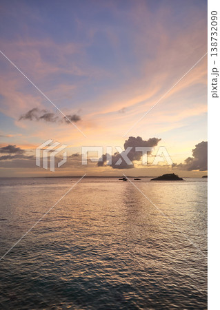 Beautiful sunset on Malapascua Island, Philippines. Beautiful sunset on Malapascua Island, Philippines. 138732090