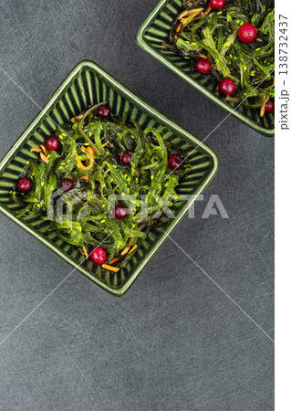 Asian Inspired Seaweed Salad with Cranberries Asian Inspired Seaweed Salad with Cranberries 138732437