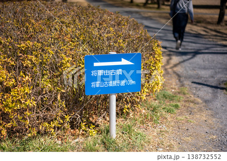 将軍山古墳への道標 138732552