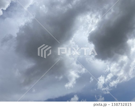 Photo of a dark clouds with sun shining through 138732815