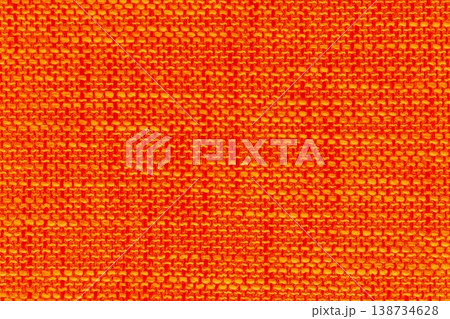 Color orange bright fabric texture sofa upholstery thread abstract line stripe pattern vintage surface structure background backdrop Color orange bright fabric texture sofa upholstery thread abstract line stripe pattern vintage surface structure background backdrop 138734628
