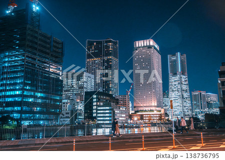 みなとみらいランドマークタワー夜景 みなとみらいランドマークタワー夜景 138736795