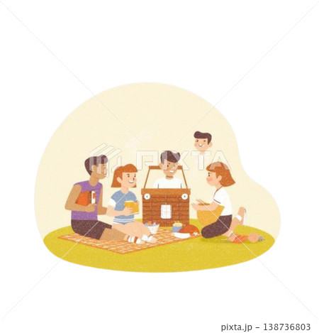 GW（ゴールデンウィーク）・レジャー・休暇のイラスト 138736803