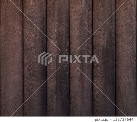 Weathered Rusty Corrugated Metal Texture Weathered Rusty Corrugated Metal Texture 138737644