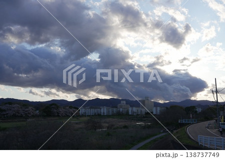 雲のある風景 八王子 浅川 雲のある風景 八王子 浅川 138737749