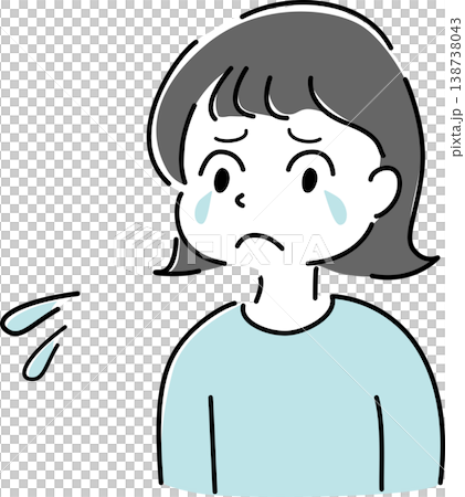 一幅表情憂慮、淚流滿面的女性簡筆畫(情緒、壓力、後悔、焦慮、煩惱、擔憂、人物) 一幅表情憂慮、淚流滿面的女性簡筆畫(情緒、壓力、後悔、焦慮、煩惱、擔憂、人物) 138738043