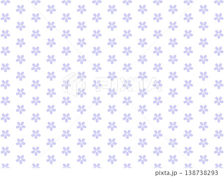 薄紫色のシンプルな花の背景テクスチャ　ベクター 138738293