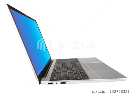 Computer keyboard isolated on white background 138738321