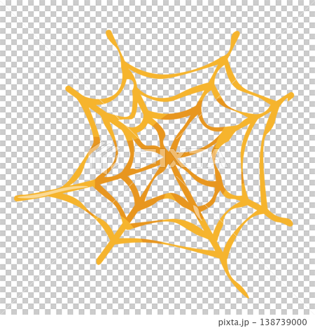 飴細工で作った蜘蛛の巣のイメージイラスト 138739000