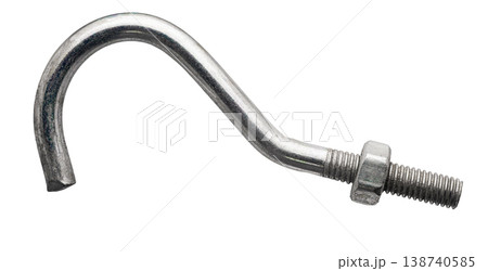 Hook bolt close-up on a white isolated background 138740585