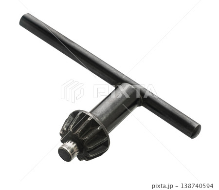 drill key close-up on a white isolated  background 138740594