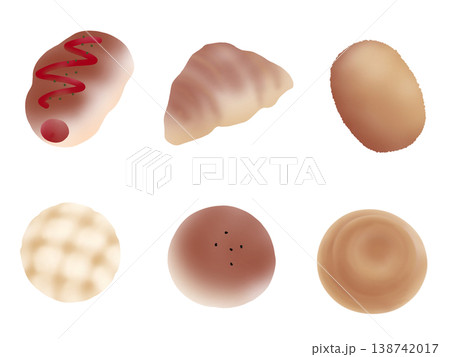 パンのイラストセット パンのイラストセット 138742017