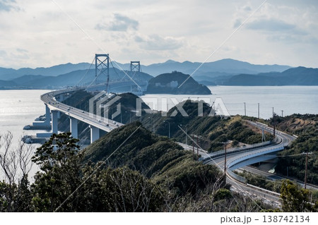 来島海峡大橋を望む 138742134