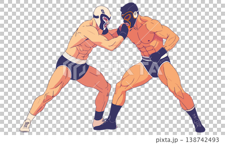覆面プロレスラーの戦い 覆面プロレスラーの戦い 138742493