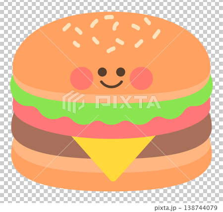 可愛的漢堡包 138744079