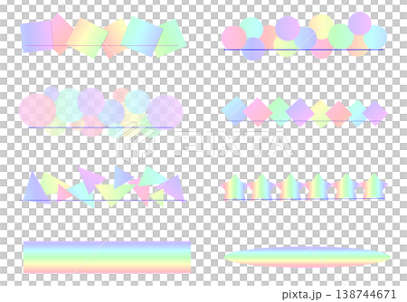 Rainbow-colored title line Rainbow-colored title line 138744671