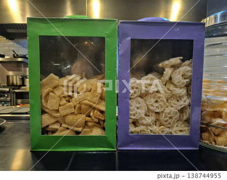 Appetizing Snacks in Colorful Containers a Candid Kitchen Setting Appetizing Snacks in Colorful Containers a Candid Kitchen Setting 138744955