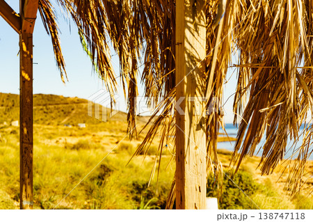 Beach sea shore. Coast in Murcia Spain. 138747118