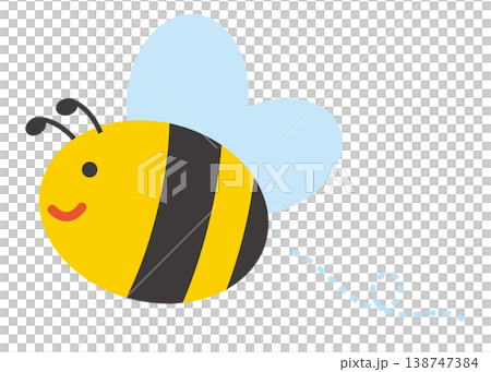 可愛的蜜蜂插圖 138747384