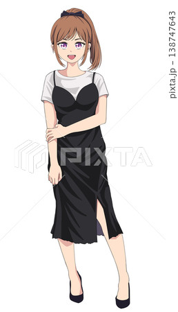 ポーズをする女性 138747643