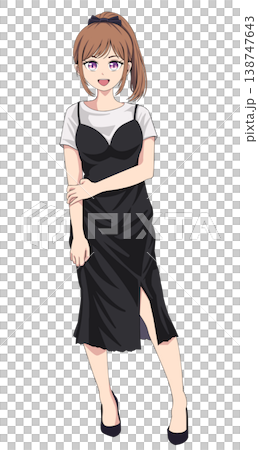 ポーズをする女性 138747643