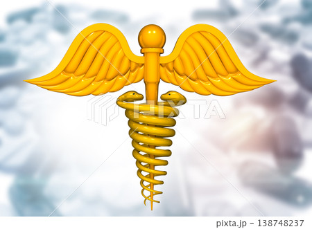 Medical symbol on abstract background 138748237