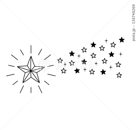 輝く星の流れ星 138748269