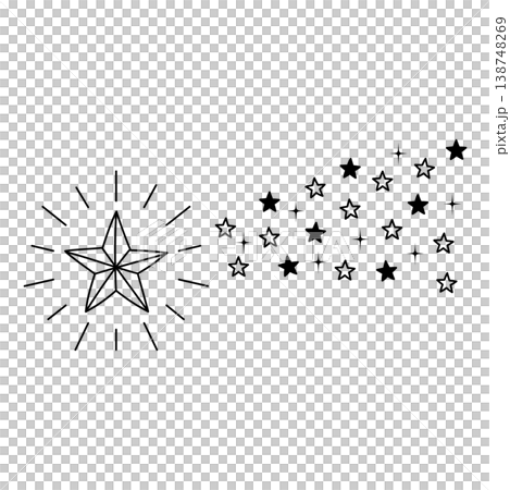 輝く星の流れ星 138748269