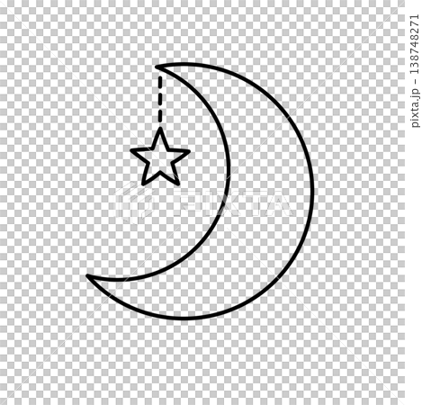 三日月と星の飾り_2 138748271