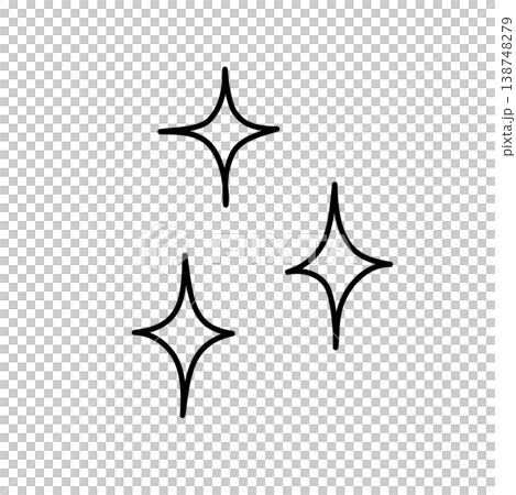 A simple icon of three shining stars A simple icon of three shining stars 138748279