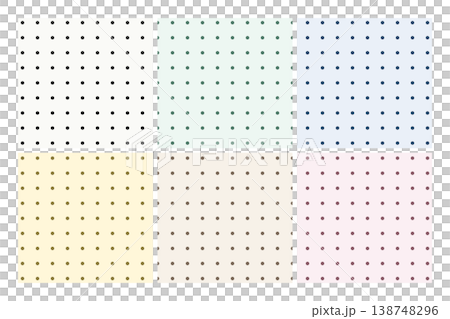 Set of 6 light-colored polka dot pattern backgrounds Set of 6 light-colored polka dot pattern backgrounds 138748296