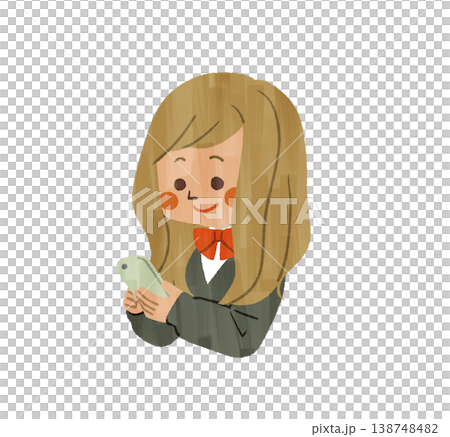 Female student using a smartphone - Gash 138748482