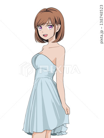 ドレスを着た女性 138748523