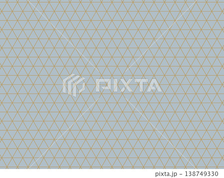 偽金と偽銀の三つ組手亀甲の背景 138749330
