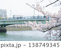 桜と橋と川 138749345