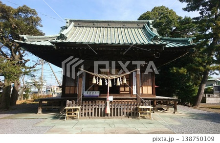 埼玉県久喜市!菖蒲神社の拝殿 埼玉県久喜市!菖蒲神社の拝殿 138750109