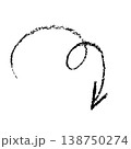 Wave Crayon Hand Drawn Arrow 138750274