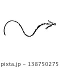 Wave Crayon Hand Drawn Arrow 138750275