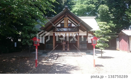 埼玉県川口市!上青木氷川神社の拝殿 埼玉県川口市!上青木氷川神社の拝殿 138750289