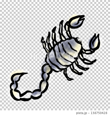 さそり座のイラスト さそり座のイラスト 138750428