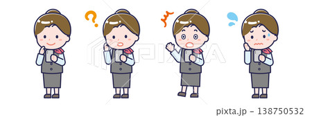 スマートフォンを使う「販売員」の女性 138750532