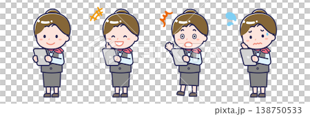 A female "salesperson" using a tablet 138750533